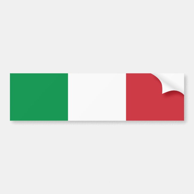 Italian Flag (Italy) Bumper Sticker (Front)