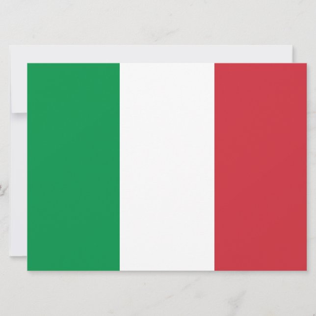 Italian Flag (Italy) Card (Front)