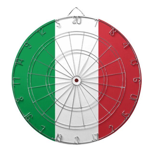 Italian Flag (Italy) Dartboard (Front)