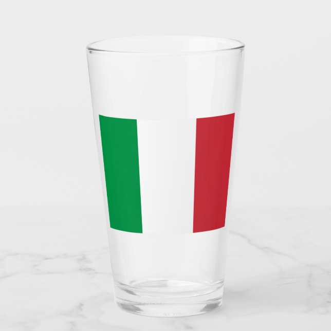 Italian Flag (Italy) Glass (Front)