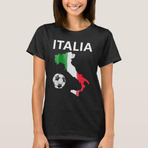 Italian Flag  Italy Map Soccer Italia Sport T-Shirt