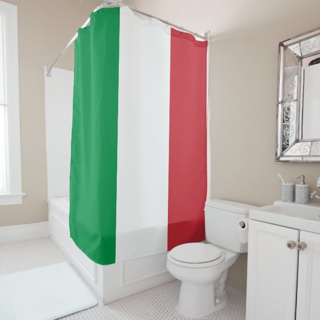 Italian Flag (Italy) Shower Curtain (In Situ)