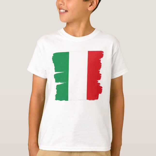 Italian Flag Italy T-Shirt (Front)