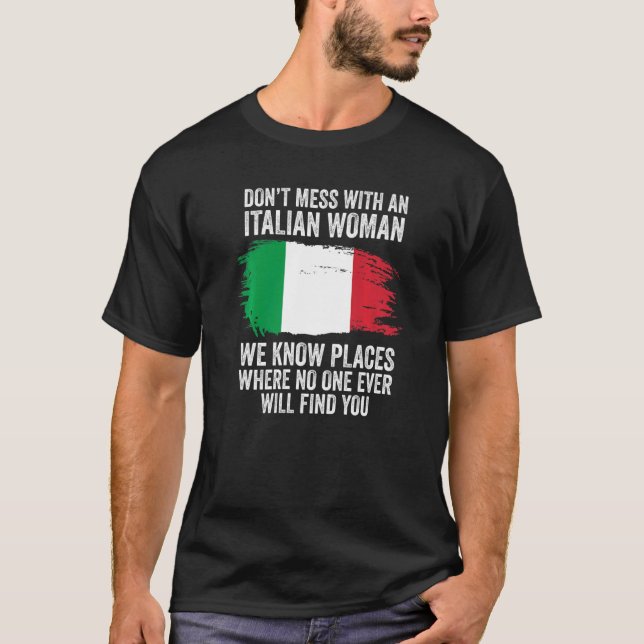 Italian Flag Italy   T-Shirt (Front)