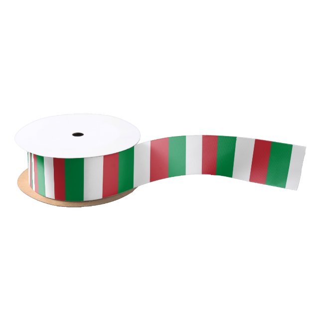 Italian Flag & Italy travel, holiday /sport fans Satin Ribbon (Spool)