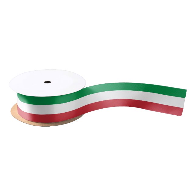 Italian Flag & Italy travel, holiday /sport fans Satin Ribbon (Spool)
