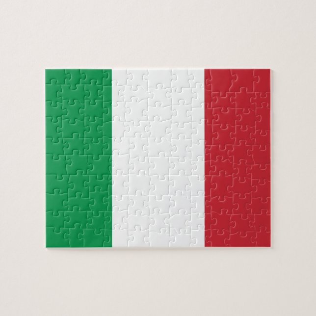 Italian Flag Jigsaw Puzzle (Horizontal)
