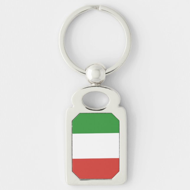 Italian Flag Key Ring (Front)