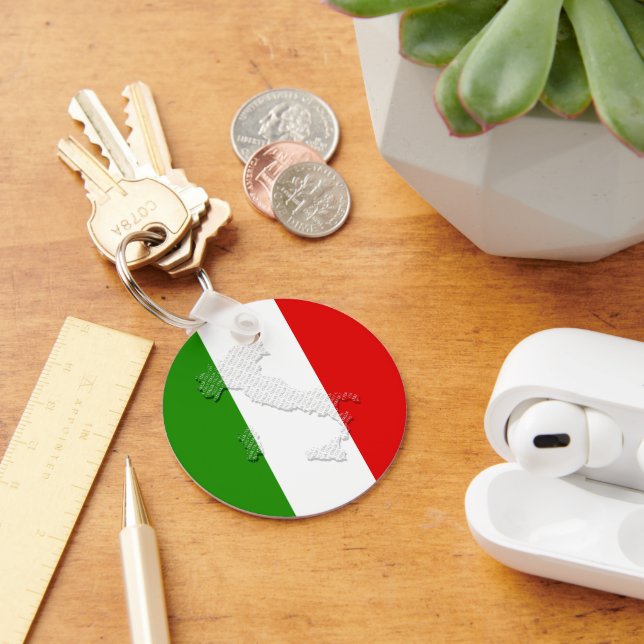 Italian flag key ring (Desk)