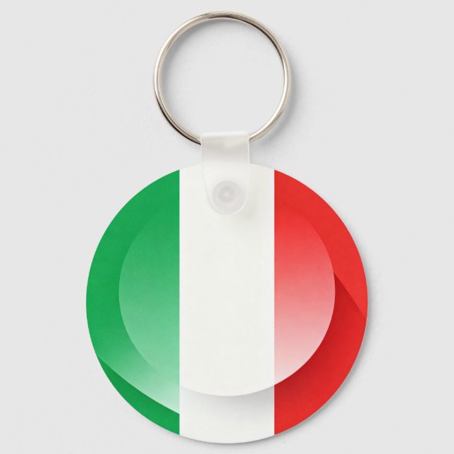 Italian Flag Keychain  (Front)