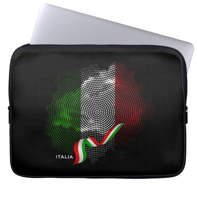 Italian flag laptop sleeve (Front)