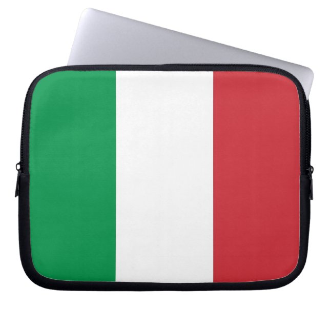 Italian Flag Laptop Sleeve (Front)