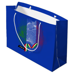 Italian flag large gift bag