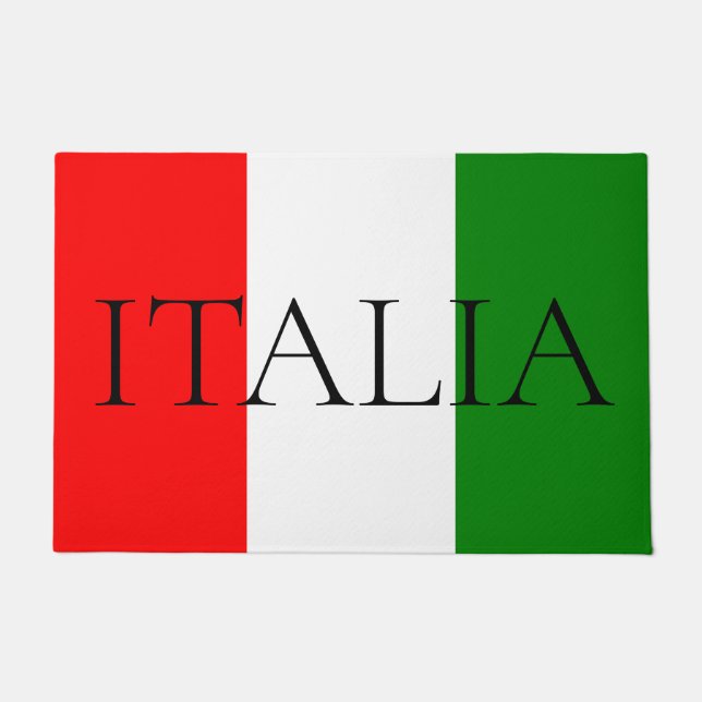 Italian Flag Large ITALIA Doormat (Front)