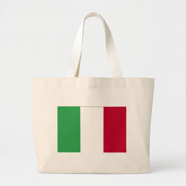 ITALIAN FLAG LARGE TOTE BAG (Front)