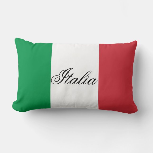 Italian Flag Lumbar Cushion (Front)