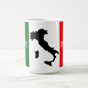 Italian Flag & Map Design  Coffee Mug