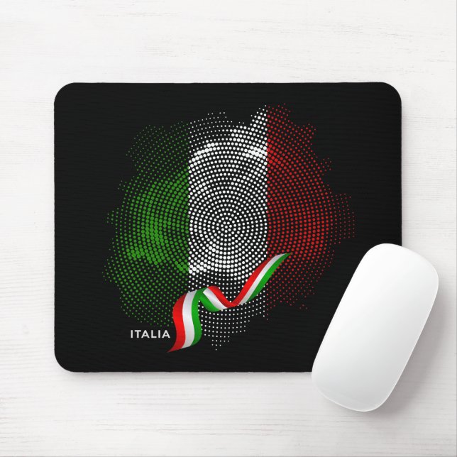 Italian flag mouse mat (With Mouse)
