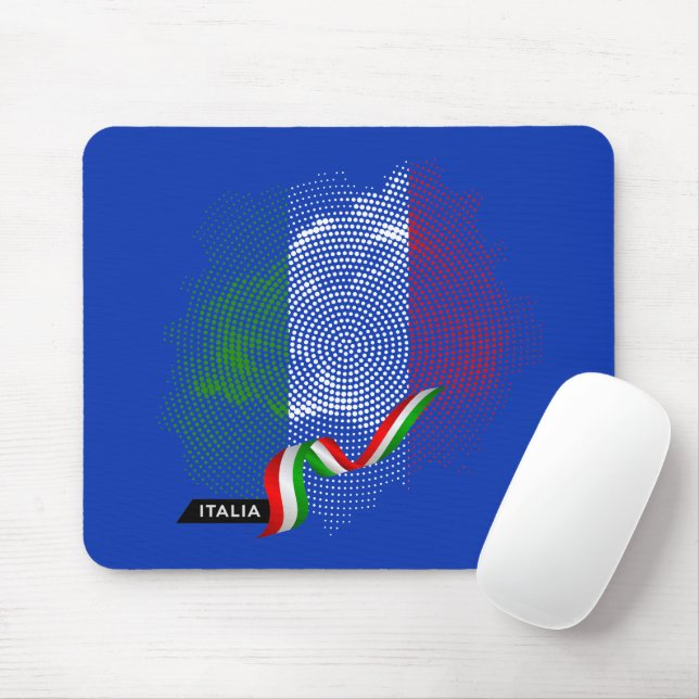 Italian flag mouse mat (With Mouse)
