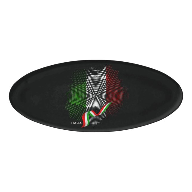 Italian flag name tag (Front)