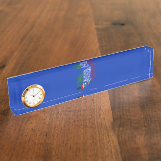 Italian flag nameplate