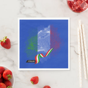 Italian flag napkin