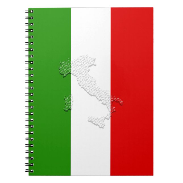 Italian flag notebook (Front)