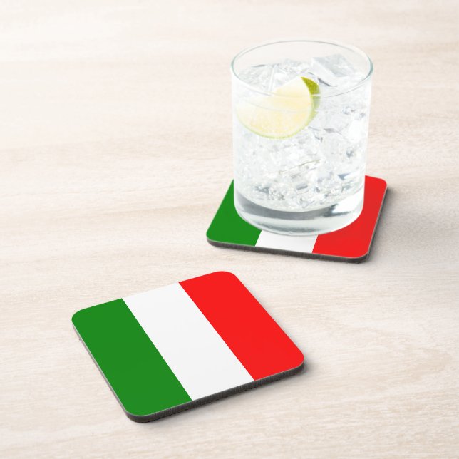 Italian Flag of Italy Bandiera d'Italia Coaster (Right Side)