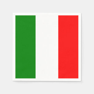 Italian Flag of Italy Bandiera d'Italia Napkin