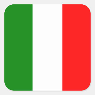 Italian Flag of Italy bandiera d'Italia Tricolore Square Sticker