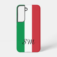 Italian flag of Italy custom monogram