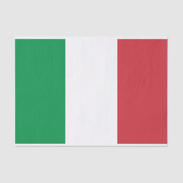Italian flag of Italy gift wrapping tissue paper (Front)
