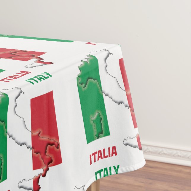 Italian FLAG OF ITALY Italia Tablecloth (In Situ)