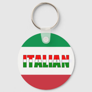 Italian-Flag of Italy Key Ring