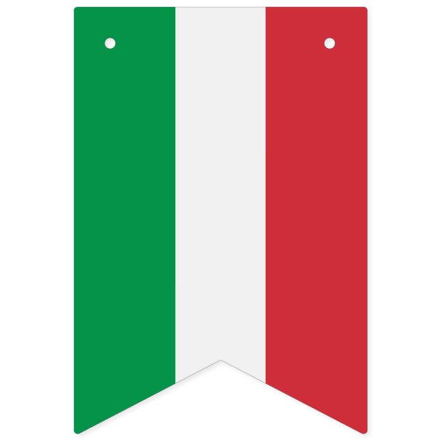Italian Flag, Party Banner with the Flag of Italy (First Flag)