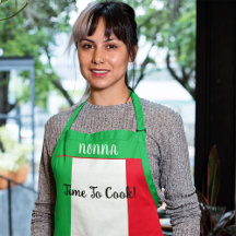 Italian Flag Personalised Nonna Time To Cook