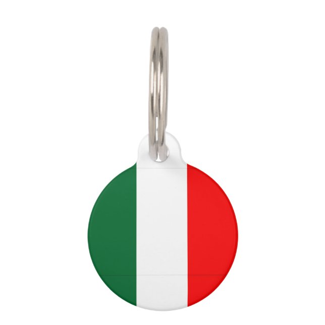 Italian Flag Pet Tag (Front)