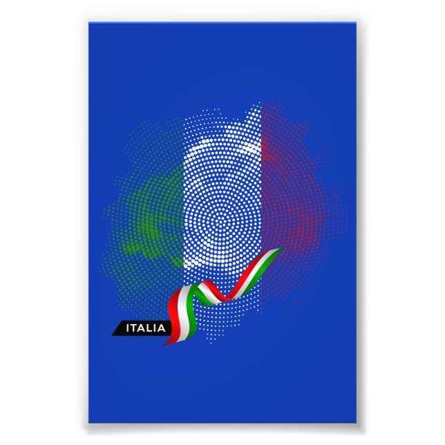 Italian flag photo print (Front)