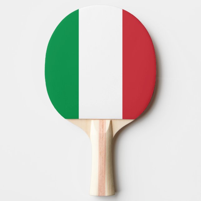 Italian flag ping pong paddle for table tennis (Front)