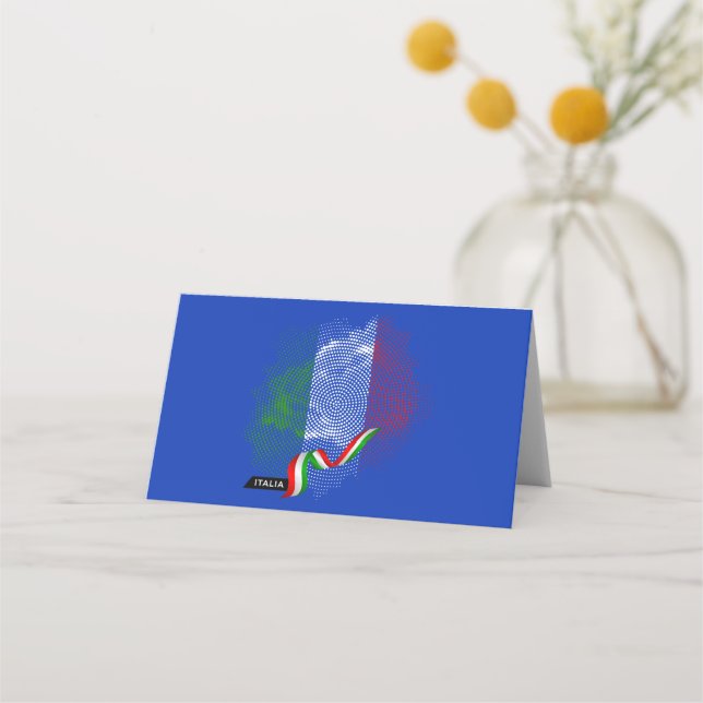 Italian flag place card (Front)