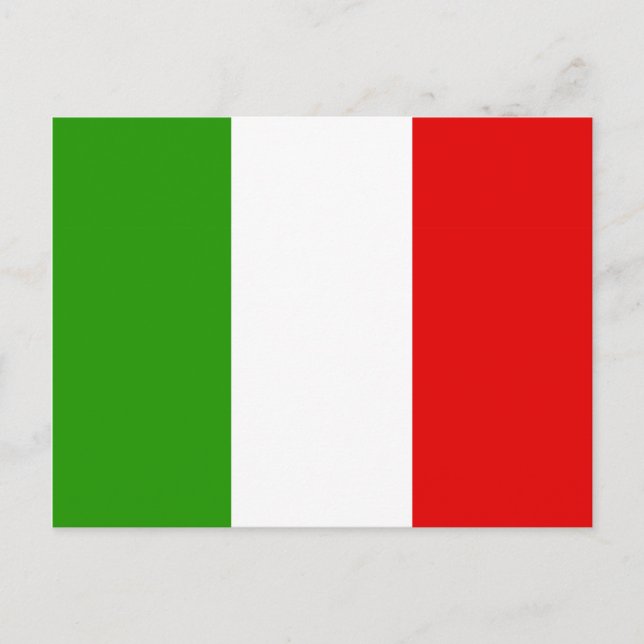 Italian Flag Postcard (Front)