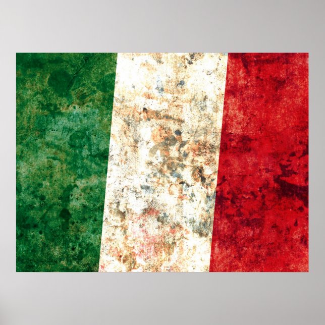 Italian Flag Poster (Front)