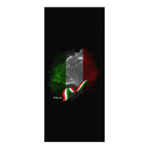 Italian flag rack card