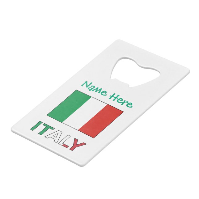 Italian Flag Republic Day Pride Personalised Gift (Front Angled)