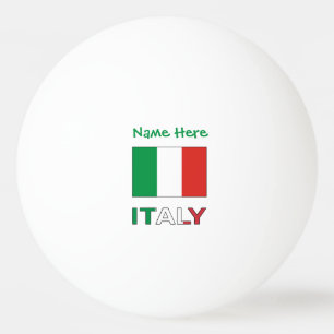 Italian Flag Republic Day Pride Personalised Gift Ping Pong Ball