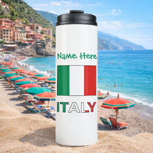 Italian Flag Republic Day Pride Personalised Gift Thermal Tumbler