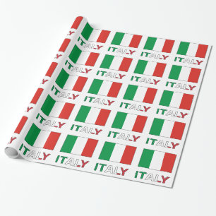 Italian Flag Republic Day Pride Personalised Gift Wrapping Paper