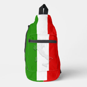 Italian flag sling bag