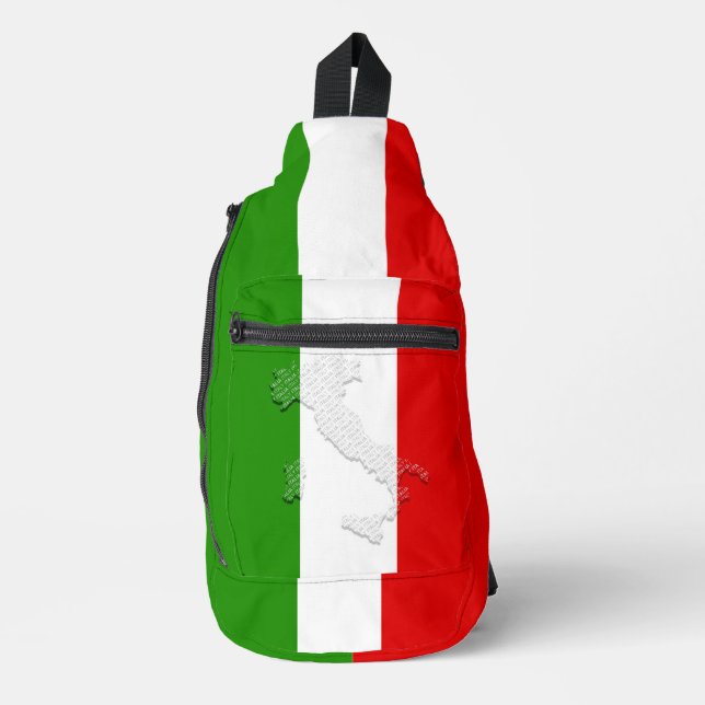 Italian flag sling bag (Front)