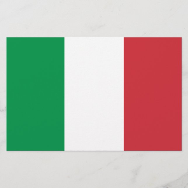 Italian Flag Stationery (Front)